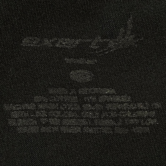 Exertek size M/L black leggings, thick waistband, straight leg, stretchy - Picture 7 of 7